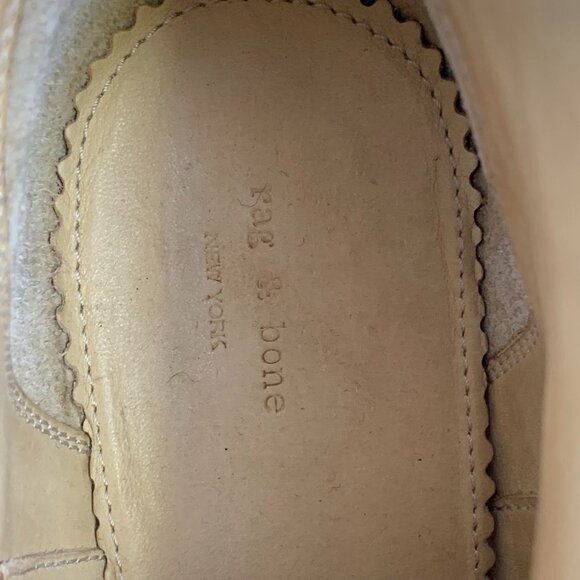 Rag & Bone Women's Harrow‎ Stacked Heel Ankle Bootie Boots Suede Taupe SZ 39/9 - Picture 11 of 14